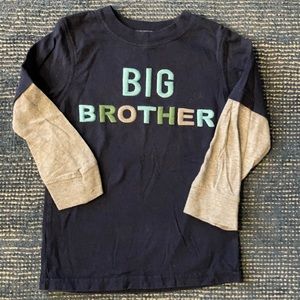 Embroidered big brother shirt